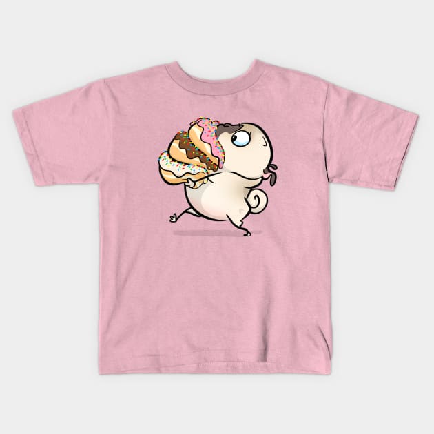 Donut Delivery Kids T-Shirt by Inkpug